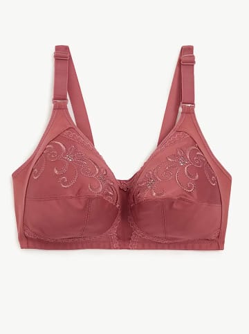 Marks & Spencer Biustonosz minimizer w kolorze bordowym