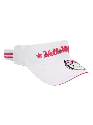 Hello Kitty Mützenschirm "Hello Kitty" in Weiß/ Pink
