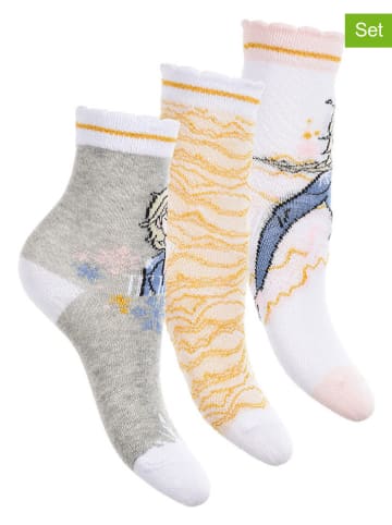 Disney Frozen Skarpety (3 pary) "Kraina Lodu" ze wzorem