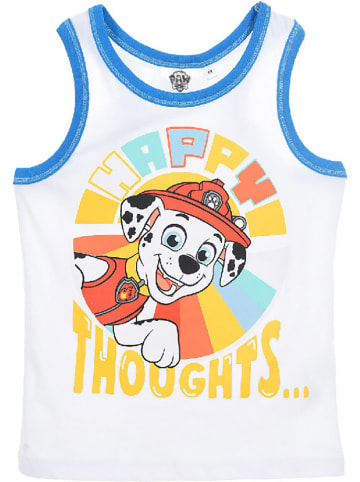 Paw Patrol Top "Psi Patrol" w kolorze białym ze wzorem