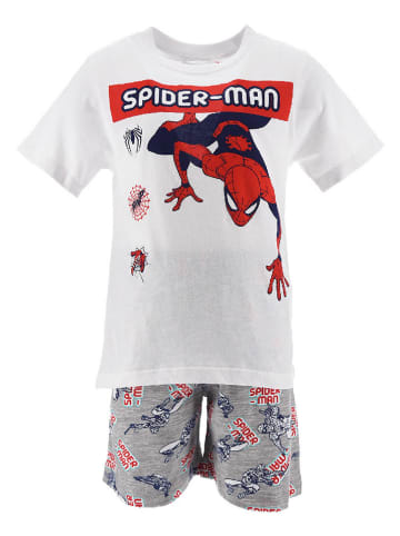 Spiderman Pyjama "Spiderman" in Weiß/ Grau/ Rot