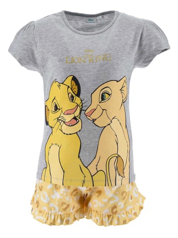 Disney König der Löwen Pyjama "Roi Lion" in Grau/ Gelb