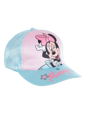 Disney Minnie Mouse Czapka "Minnie" w kolorze błękitno-jasnoróżowym