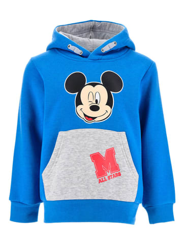 Disney Mickey Mouse Hoodie "Mickey" in Blau/ Grau/ Rot