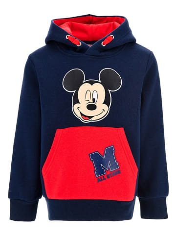 Disney Mickey Mouse Hoodie "Mickey" in Dunkelblau/ Rot