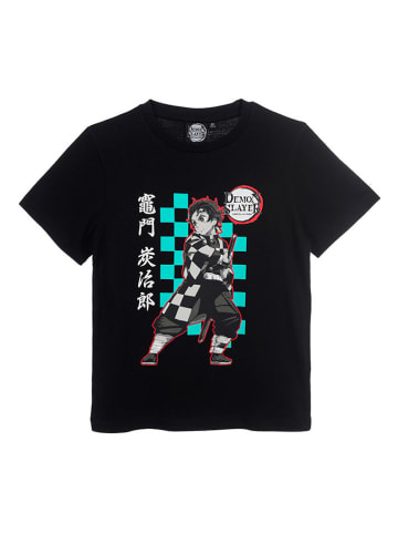 Demon slayer Shirt "Demon Slayer" in Schwarz/ Türkis