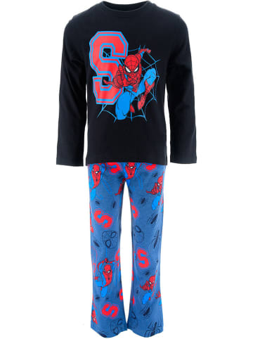 Spiderman Pyjama "Spiderman" in Blau/ Bunt