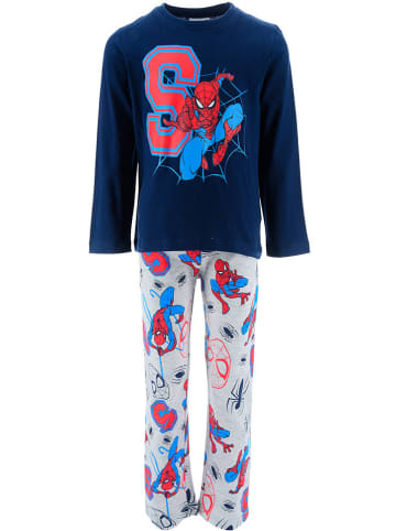 Spiderman Pyjama "Spiderman" in Dunkelblau/ Grau/ Bunt