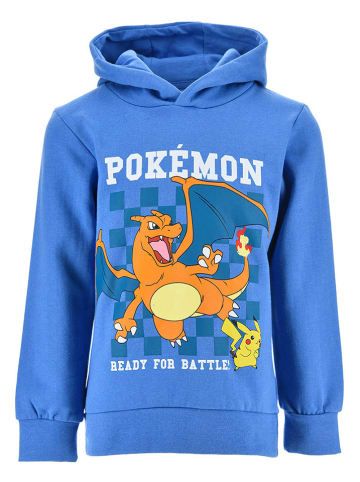 Pokémon Bluza "Pokemon" w kolorze niebieskim ze wzorem