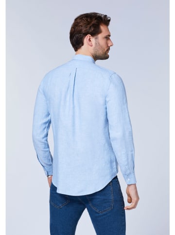 Polo Sylt Lniana koszula - Regular fit - w kolorze błękitnym