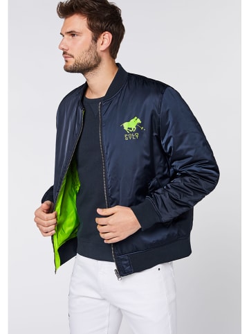 Polo Sylt Blouson in Dunkelblau/ Grün