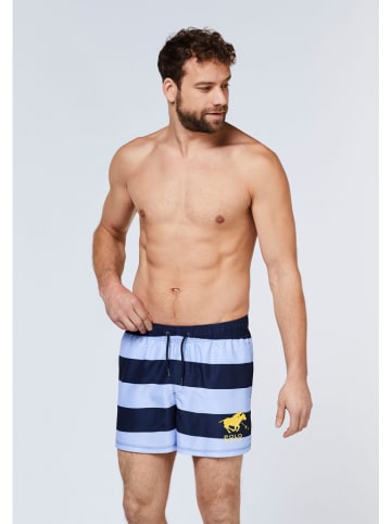 Polo Sylt Badeshorts in Hellblau/ Dunkelblau