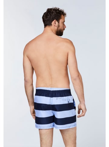 Polo Sylt Badeshorts in Hellblau/ Dunkelblau