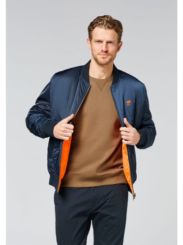 Polo Sylt Wende-Übergangsjacke in Dunkelblau/ Orange