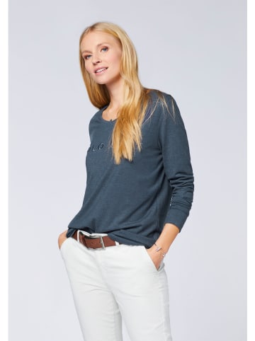 Polo Sylt Longsleeve in Dunkelblau