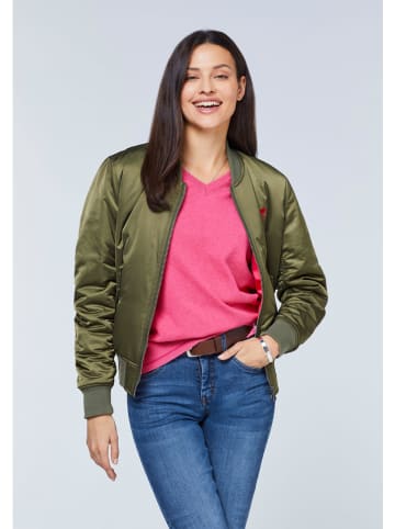 Polo Sylt Bomberjacke in Khaki/ Pink