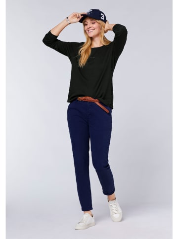 Polo Sylt Longsleeve in Schwarz