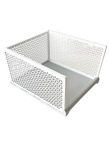 Joybos Kleiderschrank-Aufbewahrungsbox in Weiß - (B)44 x (H)38 x (T)24,5 cm