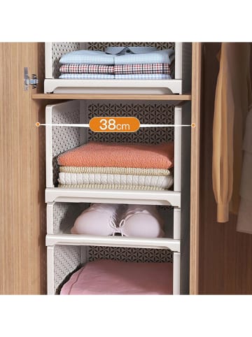 Joybos Kleiderschrank-Aufbewahrungsbox in Weiß - (B)44 x (H)38 x (T)24,5 cm