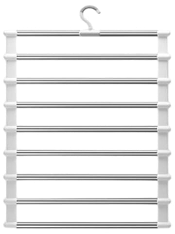 Joybos Kleiderbügel in Silber/ Weiß - (B)36 x (H)62 cm