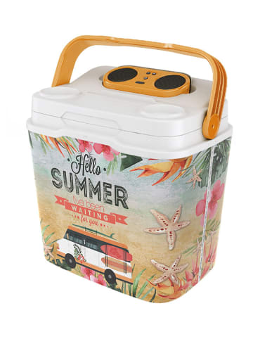 Joybos Kühlbox in Weiß/ Gelb - 29 l