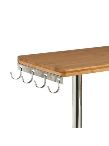 Joybos Hoekkast lichtbruin/zilverkleurig - (B)45 x (H)38,5 x (D)43 cm