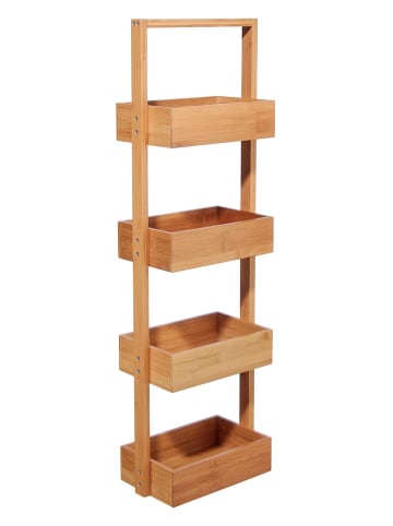 Joybos Badezimmerregal in Hellbraun - (B)28 x (H)88 x (T)16 cm