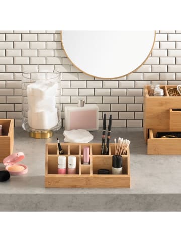 Joybos Kosmetik-Organizer in Hellbraun - (B)23 x (H)9,5 x (T)9 cm