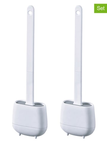 Joybos 2er-Set: WC-Garnituren in Weiß - (B)11 x (H)36 x (T)3,5 cm