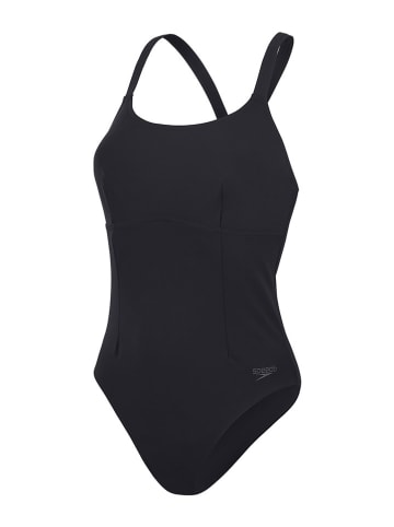 Speedo Badeanzug "Eco Cross" in Schwarz