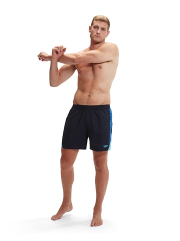 Speedo Badeshorts "Eco H-Boom" in Dunkelblau/ Hellblau