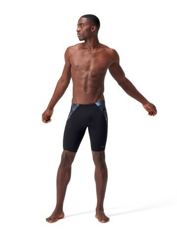 Speedo Kąpielówki "Eco+ Max" w kolorze czarno-szaro-błękitnym