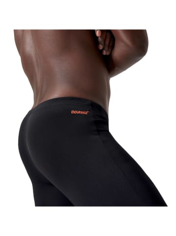 Speedo Badehose "Eco+ H-Boom" in Schwarz/ Orange/ Hellblau