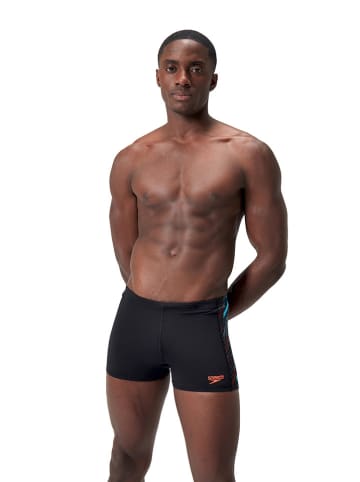 Speedo Kąpielówki "Eco+ H-Boom" w kolorze czarno-błękitno-pomarańczowym