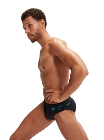 Speedo Zwembroek "Eco+ Hyperboom" zwart/lichtblauw