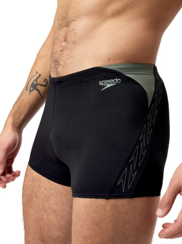 Speedo Badehose "Eco+ H-Boom" in Schwarz/ Khaki