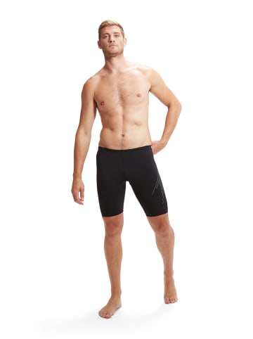 Speedo Badehose "Eco+ H-Boom" in Schwarz/ Grau