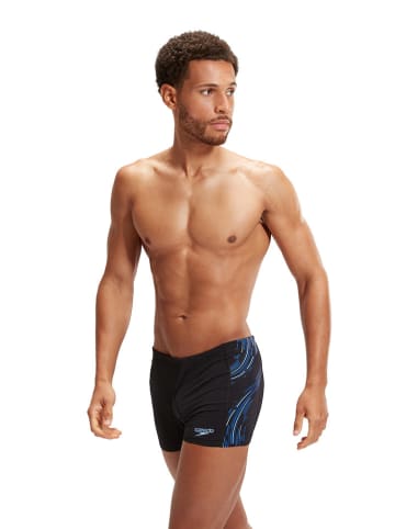 Speedo Badehose "Eco+ Tech" in Schwarz/ Blau/ Hellblau