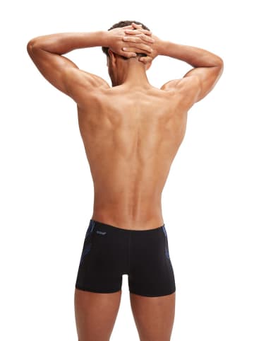 Speedo Kąpielówki "Eco+ Tech" w kolorze czarno-niebiesko-błękitnym