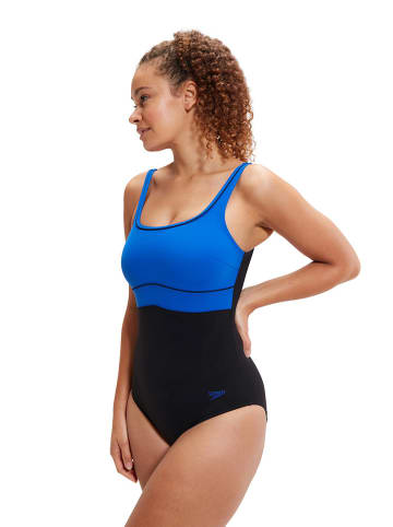 Speedo Strój kąpielowy "Eco Contoureclipse" w kolorze czarno-niebieskim