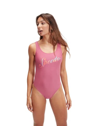 Speedo Badeanzug "Eco Logo" in Rosa