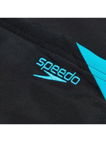 Speedo Badehose "Eco Hyoerboom" in Schwarz/ Hellblau