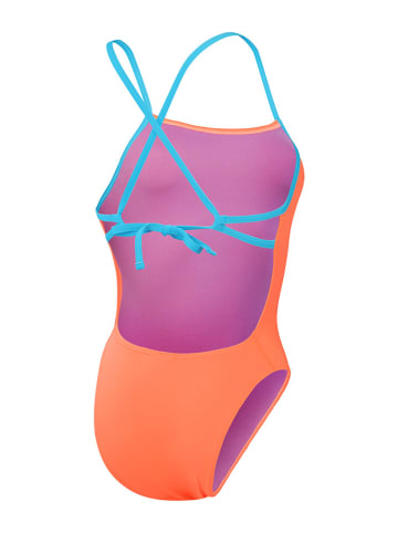 Speedo Strój kąpielowy "Eco+ Solid" w kolorze pomarańczowo-jasnoróżowo-błękitnym