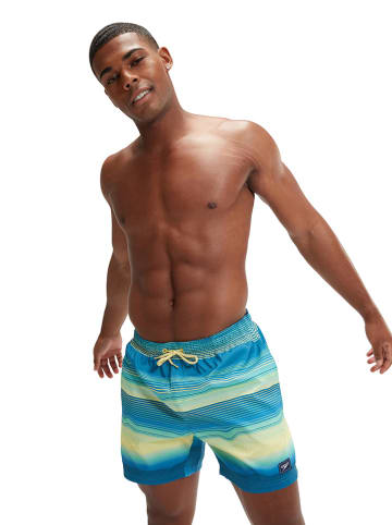 Speedo Zwemshorts "Eco Placem" lichtblauw/geel