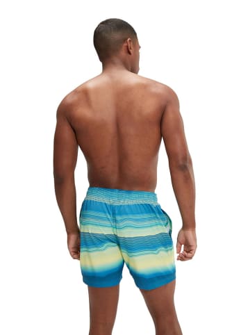 Speedo Badeshorts "Eco Placem" in Hellblau/ Gelb