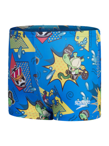 Speedo Badeshorts "Eco Dig" in Blau/ Gelb/ Orange