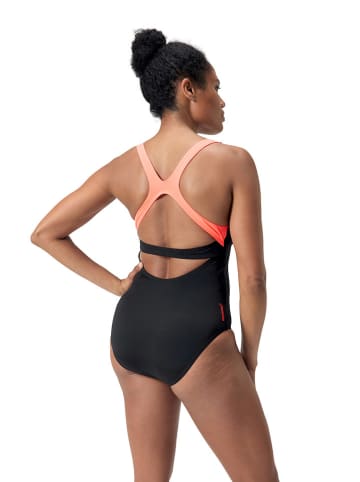 Speedo Badpak "Eco+ Flex" zwart/oranje