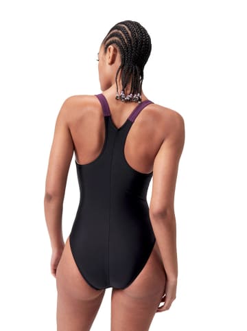 Speedo Badpak "Eco H-Boom" zwart/paars