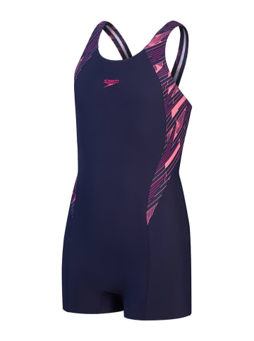 Speedo Badeanzug "Eco H-Bloom" in Dunkelblau