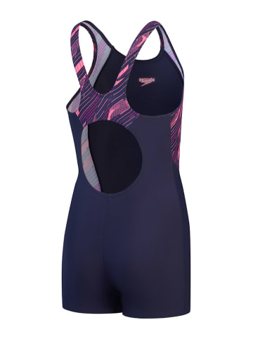 Speedo Badeanzug "Eco H-Bloom" in Dunkelblau